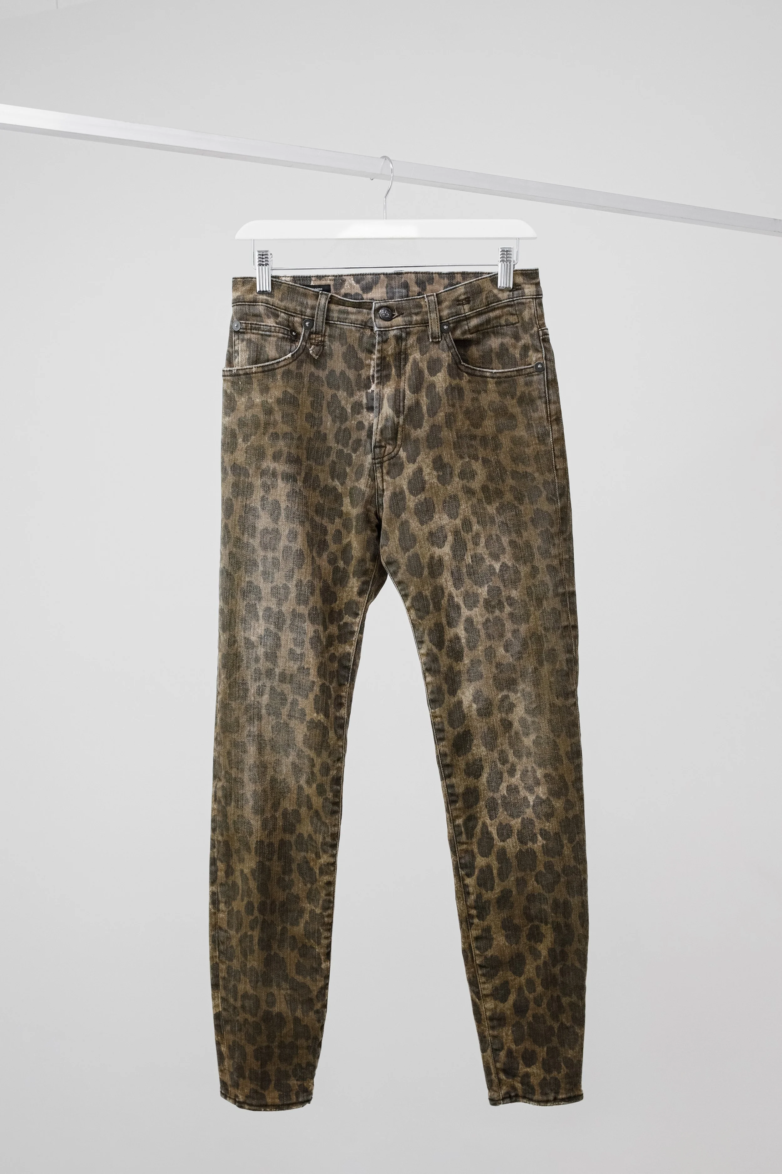Denim and top leopard
